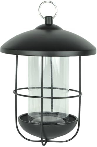 Supa Metal Lantern Wild Bird Seed & Sunflower Heart Contemporary Feeder, That Is Designed to Enhance Your Garden, Made from Premium Quality Materials, Easy to Fill & Easy to Clean.
