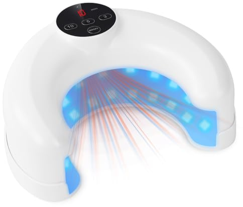 AOOWU Dispositivo Trattamento Laser Micosi Unghie, Dispositivo Antimicotico di Trattamento Indolore, Dispositivo di Pulizia Delle Dita con Indicazione Del Tempo per Pulizia e Riparazione Unghie
