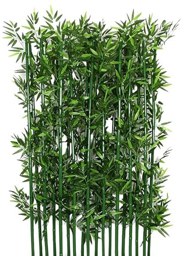 GONCBKVN Plantas Artificiales de bambú, árbol de bambú Artificial con Hojas, Separador de ambientes y Valla de privacidad, para jardín, Patio, decoración Interior y Exterior