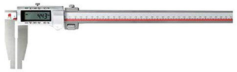 Vernier - Calibre digital de 500 mm, 600 mm, 1000 mm, 1500 mm, herramienta de medición unidireccional con cuerpo de metal y pantalla LCD, regla digital de precisión para mediciones precisas, tamaño: 0