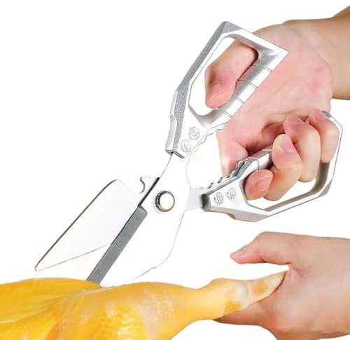 da Cucina - 22,8 X 9 Cm In Acciaio | Da Cucina Professionali Multifunzione Per Taglio Ossa | Culinarie Versatili Per Tagliare Le Ossa