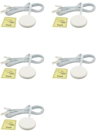 Tacdas 5X Panel de Madera Penetrable, Sensor Táctil Inalámbrico, Interruptor de Luz LED, Control de Barrido Manual, Regulador de Intensidad Táctil Regulable
