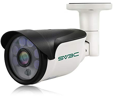 SV3C POE Camera, 4MP POE IP Security Camera Outdoor(Wired), Motion Detection, HD Infrared Night Vision, Metal Shell, IP66 Waterproof, Onvif Conformant, Support SD Card Record, RTSP, APP, PC