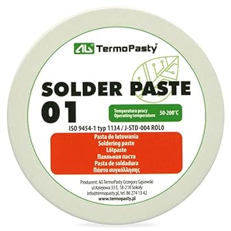 TermoPasty Lötpaste Solder Paste Lötfett Dose als Flussmittel zum Weichlöten Löten von oberflächenmontierbar Bauelemente, 20g