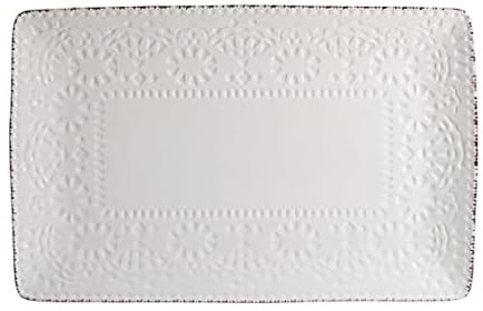 Pfaltzgraff Chateau Serve Platter, 14.25 Inch, Blue and White,Cream