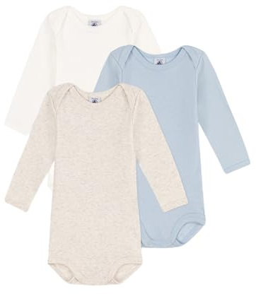 Petit Bateau A0BG2 Body A Maniche Lunghe Bimbo 0-24 Variante 1 24 Mesi