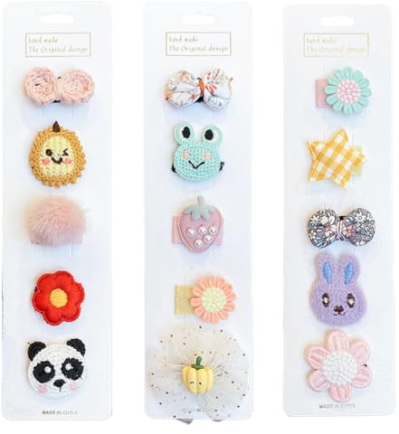 15 Stück Tiny Bow Haarspangen für Neugeborene - No Slip Kleinkind Mini Haarspangen Süße Haarnadeln Mädchen Niedliche Haarnadeln Baby Haarnadel Barretten Haarzubehör für Baby Feines