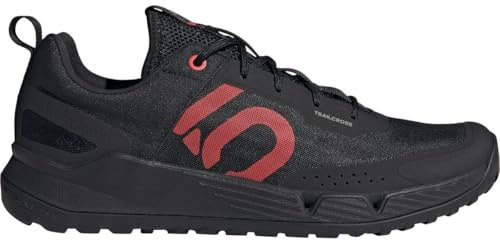 adidas , Mens Five Ten Trailcross Mountain Bike Shoes Black/Pure Ruby/Grey 13 Medium