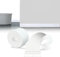 LIHIQIYA Rodapiés Flexible Autoadhesivo, 6M Rodapie PVC Adhesivo, Zocalos Autoadhesivos, Embellecedor Encimera Cocina, Rodapié Plegable Cinta para Cocina Baño, Zocalo de Cocina, Blanco, 19x19mm