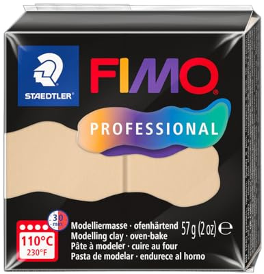 STAEDTLER 8040-02 ST, modelleringsmassa Fimo Prof 57 g champagne, standard