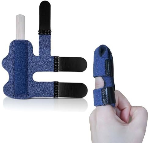 COYUN Férulas de Dedos Mejoradas - 3 Piezas Soporte para Dedos, Protector Dedos Mano Ferula Férula Ajustable para Dedos Rotos Tensos Artritis Aliviar el Dolor, Inmoviliz