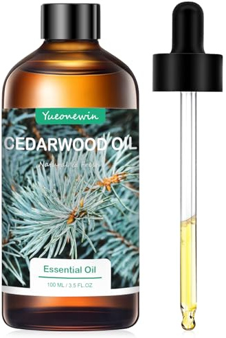 Huile essentielle de cèdre 100 ml, huiles essentielles pures de cèdre pour diffuseurs, huile parfumée pour massage, bricolage, fabrication de savon, bougies, bain, cadeaux de Noël pour femmes