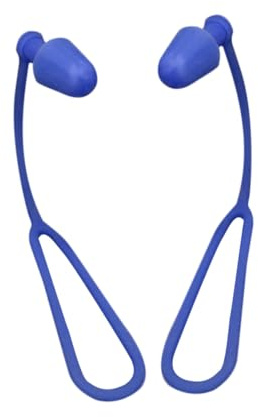 ORFOFE 2 pezzi Clip Nasali Impermeabili con Tappi Orecchie in Silicone Morbido con Cordino Protezione Naso per Piscina Ragazzi e Adulti Comodi e Resistenti