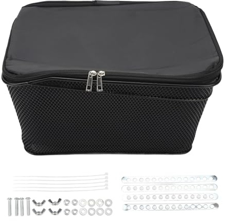 HOSEONFN Cesta Trasera para Bicicleta, Bolsa de Almacenamiento Impermeable para Exteriores, Capacidad de 20L, 20kg de rodamiento