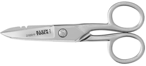 Klein Tools Edelstahl-Schere für Elektriker, Abisolierkerbe, 14 cm, USA