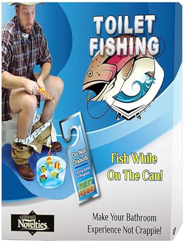 Potty Fisher Toilet Fishing Game - Fairly Odd Novelties - Funny Novelty Gag Joke Bathroom Gift