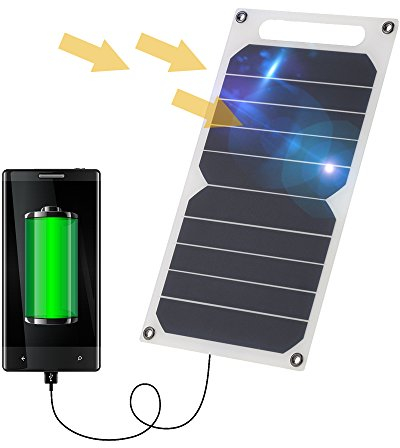 Lixada 10W Solar Panel Charger 5V USB Ports for Cell Phone High Effiency Outdoor Activities Lighting Use Portable Ultra Thin Monocrystalline Silicon