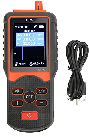 Professioneller nuklearer Strahlungstester, JD‑3001 Digitaler Geigerzähler Radioaktivität Dosimeter Röntgenmessger, Tragbares Strahlenmessgerät EMF Tester mit Ton Lichtalarm