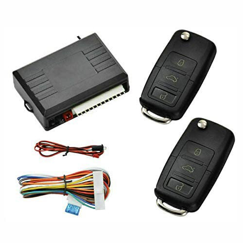 Riloer 12V Universal Car Door Remote Central Locking System Set with 2 Remote Controllers, Car Security Keyless Entry Kit Anti-thift System