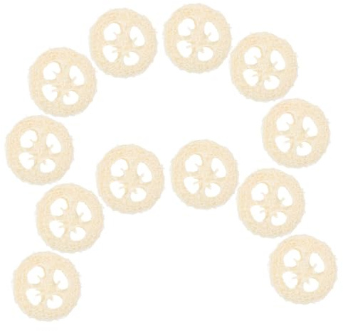 Happyyami Lot de 20 Tranches De Molaires en Luffa Naturel Jouet à Mâcher Sûr pour Hamster Couleur Bois Petite Taille Favorisant Dents Saines Jouet pour Animaux De Compagnie Petits Rongeurs