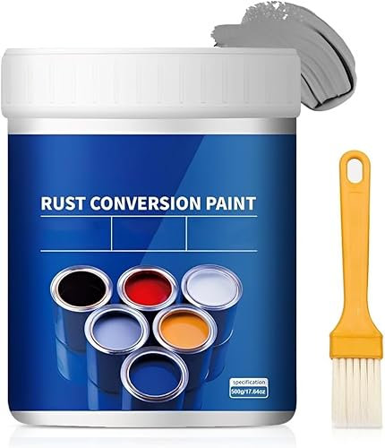 ZZLMDZ Peinture convertisseur de rouille résistante aux intempéries pour métal, peinture de conversion de rouille, dissolvant 4 en 1 pour apprêt métallique, universel multicolore à séchage rapide,