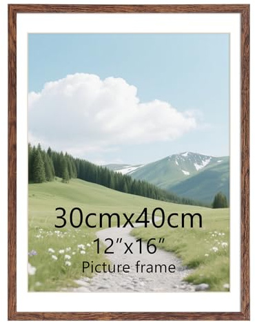 EYMPEU Cornice 32x42cm, Cornice Marrone Adatta per Decorare la Casa, 1 Pezzo