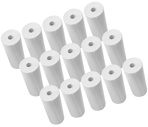 Eujgoov Termopapper 15 Rullar 80x30 Mm, Ren Trämassa POS Kvittorullar för Kreditkortsmaskin, Långvarig Utskrift med värme- och Ljusbeständighet, Idealisk för Stormarknader och Detaljhandel (15 rullar)