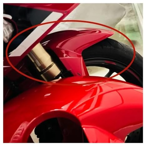 INNKJXCKVX Motorcycle Side Wind Wing for CB650R 2019-2023 for CBR650R 2019-2025 for CBR500R for CB500F 2022-2024 Fairing Front Mudguard Cover Cowl PanelNO.112(Bright deep red)