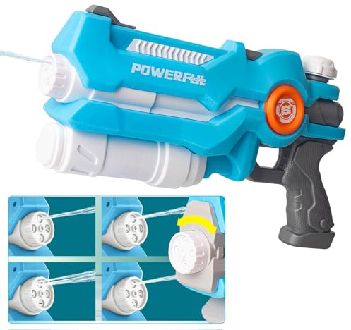 Vattenpistol 800cc Stor vattenpistol för barn Vuxna 30-40 fot lång räckvidd Kraftfull Super Soaker Water Blaster Shooter, Summer Beach Pool Water Fight Squirter Leksaker för pojkar