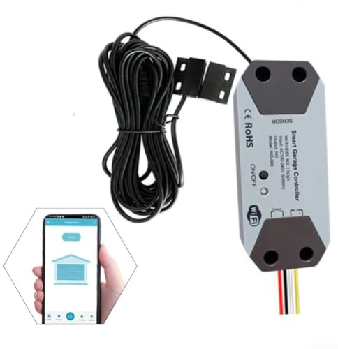 För TUYA 12-24 V smart garagedörröppnare styrenhet | med magnetisk sensor