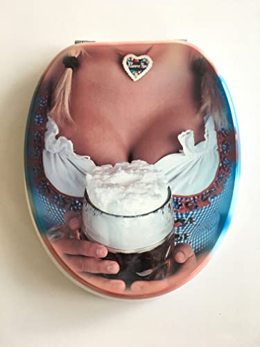 ADOB WC Sitz Klobrille Oktoberfest, Holzkern mit Metallscharnieren, 87355