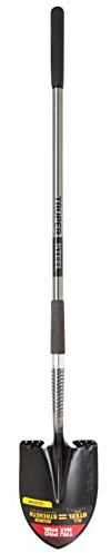 Truper Tru Pro Steel 8.75 in. W x 58 in. L Round Point Shovel Steel