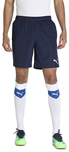 PUMA Herren teamRISE Training Shorts, Peacoat White, L