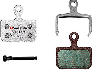 SwissStop Disc E Fahrrad Scheibenbeläge Modell D35 für Sram eTap AXS und Avid Elixir Bremssättel, Silber, TU EU