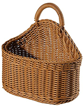 Wangduodu Colgantes, cestas Yute Tejidas Hechas a Mano para organizar, cestas Boho para Pared, Organizador cestas Montaje en Pared para Plantas, Llave para Gafas Sol, Cartera