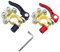 Ldirect 2 Pieces Battery Terminal Connectors 4 Way Quick Release Disconnect Car Battery Terminal Clamps for SAE/JIS Type A Posts
