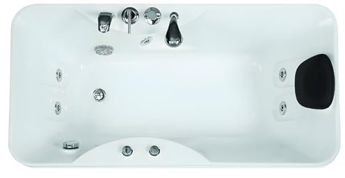 Vente-unique-Bañera de hidromasaje GAVINO - 1 plaza - 140 L - 150 x 75 x 59 cm - Angulo izquierdo
