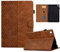 Vkooer Case for Samsung Galaxy Tab A 10.1 Inch 2019 Protective Case SM-T510/T515 PU Leather Folio Case Cover Cube with Stand Function Card Pocket Brown