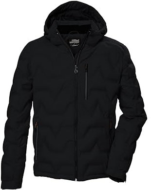 killtec Herren Steppjacke mit Kapuze/Jacke ist wasserabweisend KOW 60 MN QLTD JCKT, schwarz, M, 41834-000