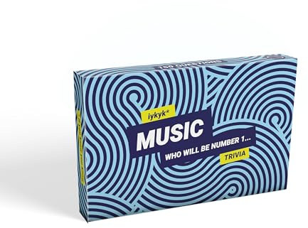 iykyk Music - Ultimate Music Quiz Game - 150 Cards Covering Chart-Topping Artists, Songs & Albums - Twist on Classic Quiz - Ideal for Game Nights and Travel - Show Off Your Musical Knowledge