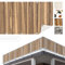 Balkon Sichtschutz Holzoptik 90x500 cm inkl. Kabelbinder Wetterfest Blickschutz Balkonverkleidung Balkonbespannung Sonnenschutz Balkongeländer Windschutz Terrasse Garten Deko Ideen Braun TEXBS_1243