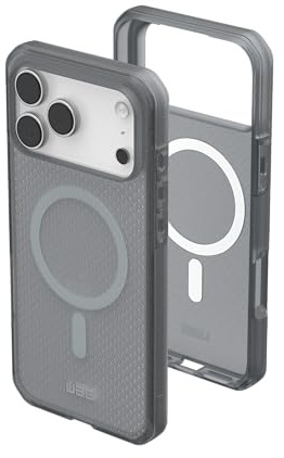 URBAN ARMOR GEAR UAG Designed for iPhone 17 Pro Max Case Dot - Compatible with MagSafe Translucent Military Grade Protective Cover, Ash
