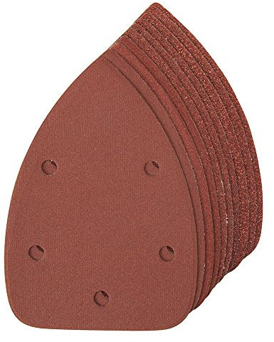 Silverline 336046 Hook and Loop Detail Sander Sheets 140 mm 10pce 4 x 60, 2 x 80, 120, 240G