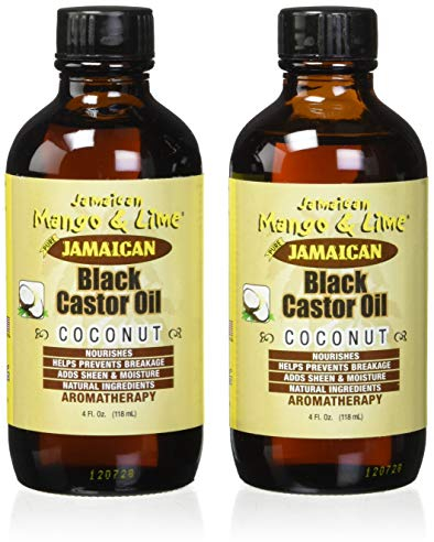 Jamaican Mango & Lime Black Castor Oil With Coconut, 4 oz (Pack of 2) by Jamaican Mango & Lime