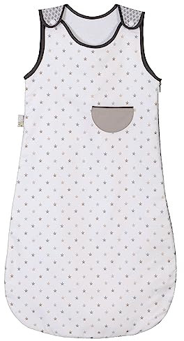 P'tit Basile - Gigoteuse été légère Coton Bio bébé 0-6 Mois - 70 cm - sans ouate - Doublure intérieure en éponge - Coton Bio - 2 Tog - Collection Mixte Little Sweet Dreams