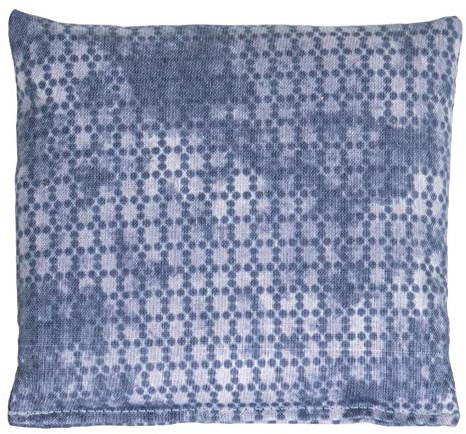Cuscino con semi di uva - used look grigio-blu - 12x12cm - piccolo - Terapia calda e fredda