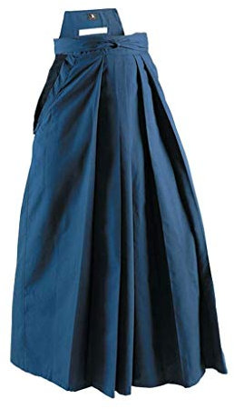 Playwell Deluxe Kampfsport Kendo/Aikido Hakama, Marineblau, marineblau, 27 - 180cm