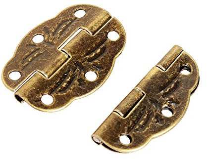 TuToy Cerniera Piccola In Porcellana Da 6 Fori Con Cerniera Per Scatola In Legno Da 4 Pezzi