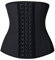 YIANNA Korsett Shapewear Damen Bauchweg Stark Formend Latex Waist Trainer Sport Body Shaper Corsage Taillen Mieder Taillenformer Schwarz 20173 L