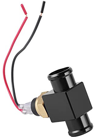 Thermostat Wassertemperaturschalter Kit, Thermostat Wassertemperaturschalter Wassertemperatursensor Motorrad Geländewagen Geländewagen Thermostat Wassertemperaturschalter Kühlerkühler(Schwarz)